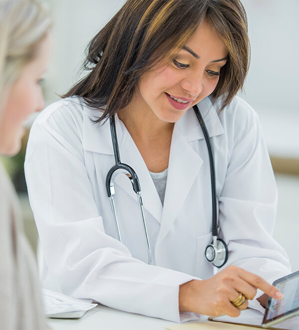 obgyn doctor talking to patient