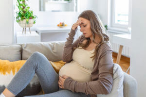 woman with high risk pregnancy